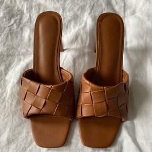 COPY - Just Fab x Kelly Rowland Woven Healed Sandal